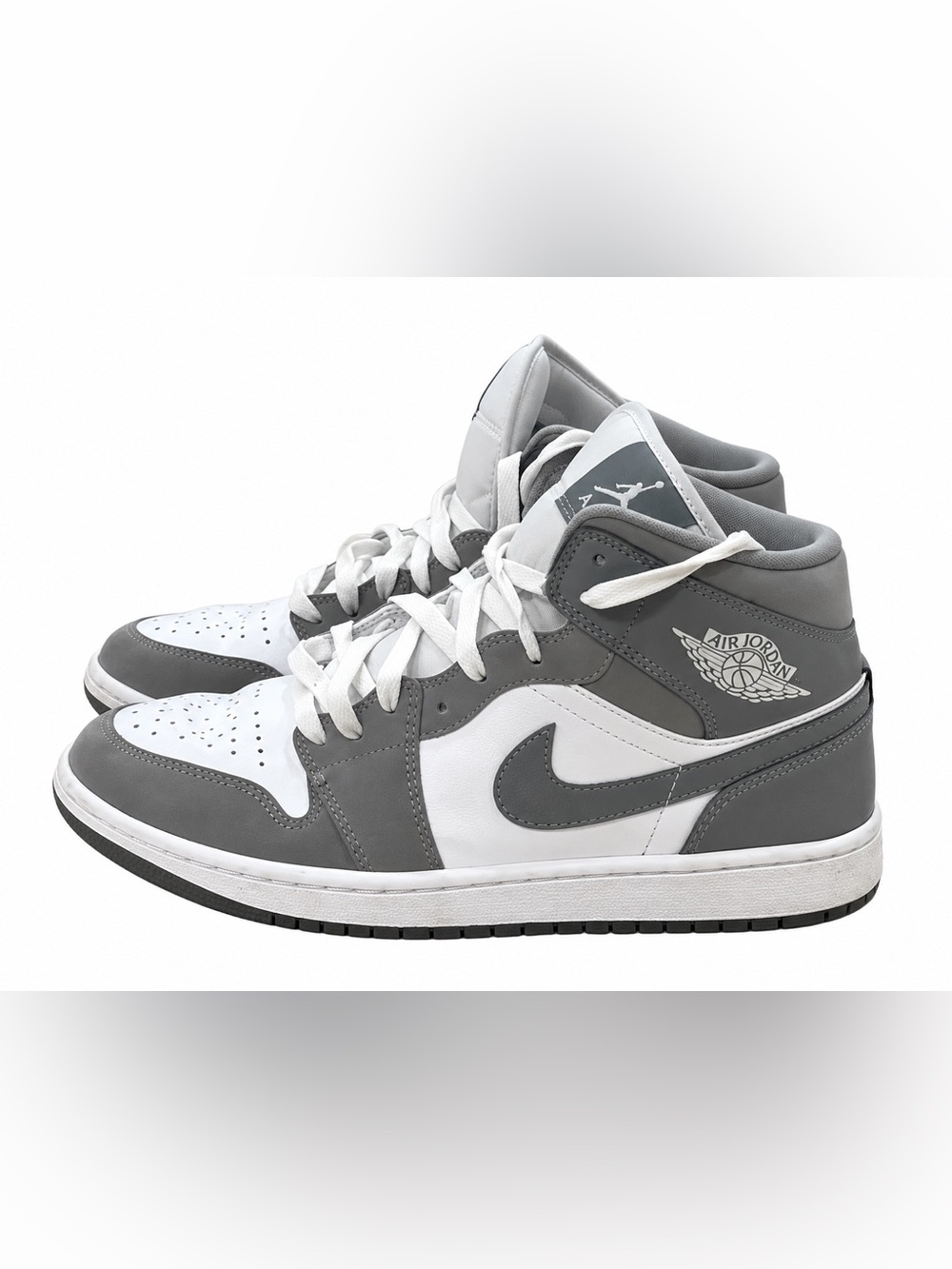 Jordan 1 Mid SE “Cool Gray” Sneakers – Signed by Allan Houston